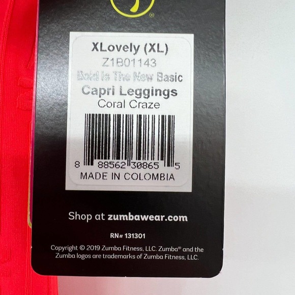 Zumba Fitness Orange Leggings - Picture 6 of 10